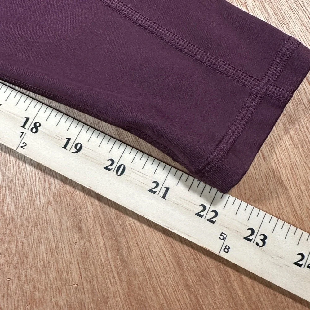 Victoria's Secret Leggings Women 8 Purple Activewear Pockets High Rise Stretch